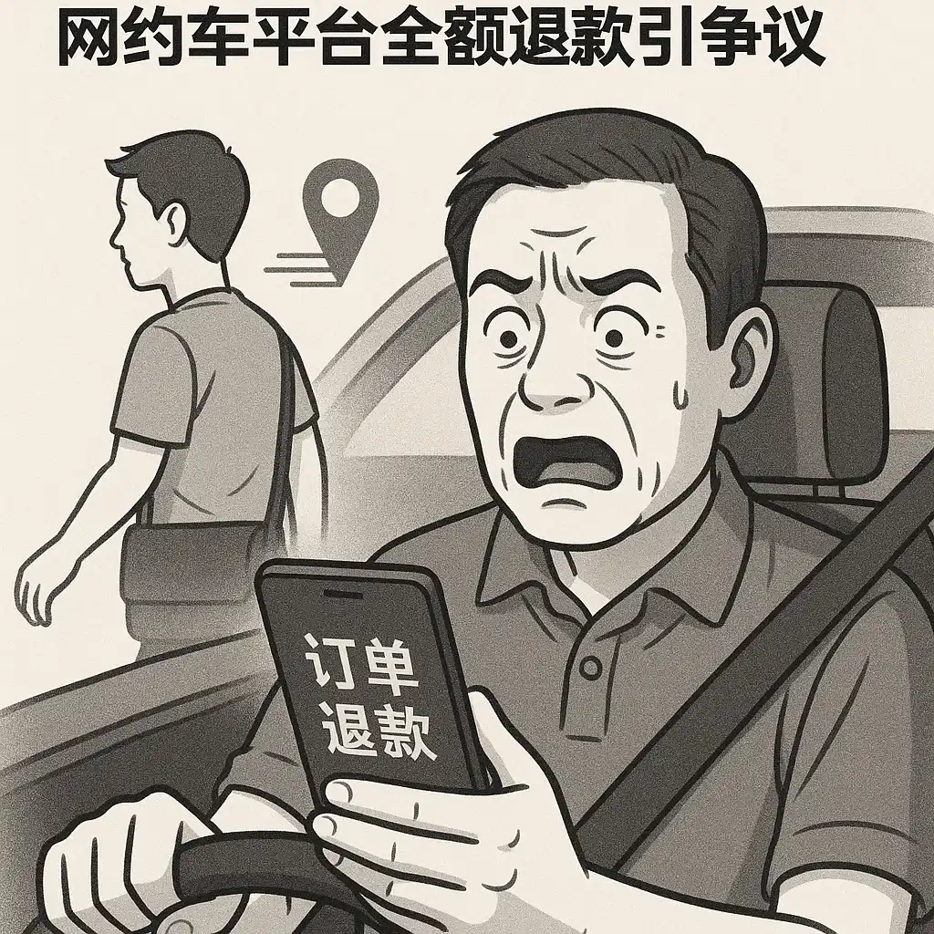 乘客定位失误，司机却被“白嫖”：网约车平台全额退款引争议插图
