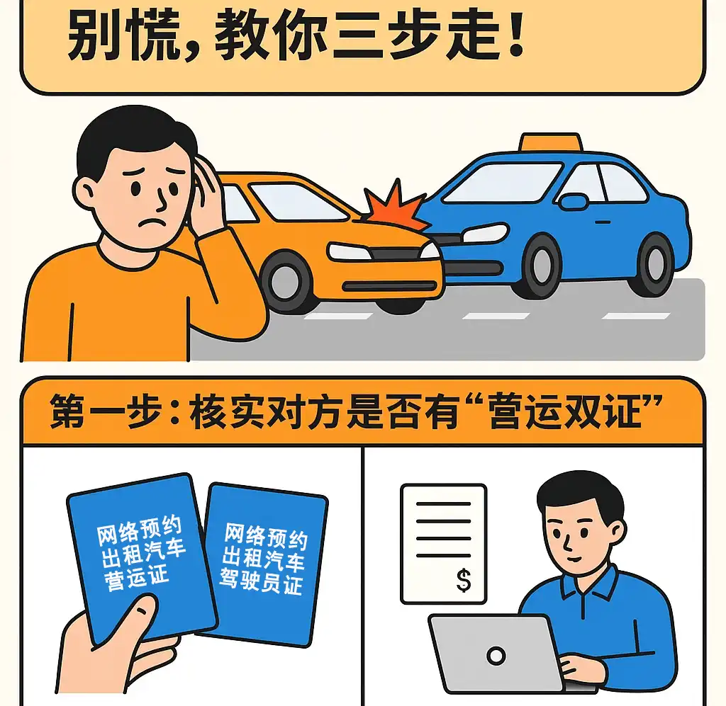 全责撞了网约车，除了修车费还要赔停运费？别慌，教你三步走！插图
