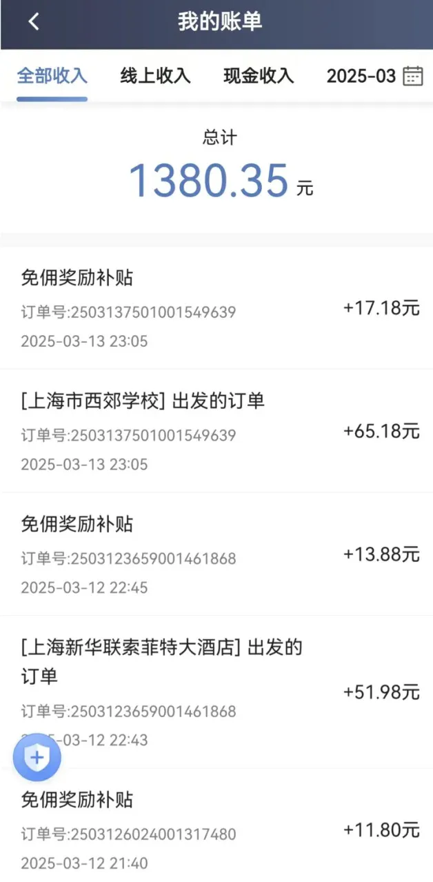 兼职代驾第十天：收入1870元！插图