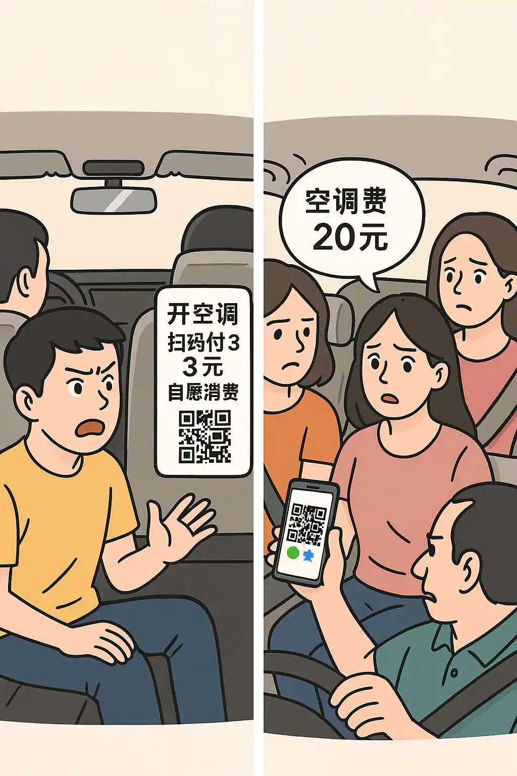 夏天打网约车开空调要额外付费？违法！多地乘客遭遇“空调刺客”插图1