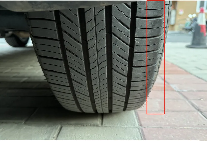 本田CR-V后胎内八字导致外侧磨损,需要处理吗?插图1 本田CR-V后胎内八字导致外侧磨损,需要处理吗?插图1